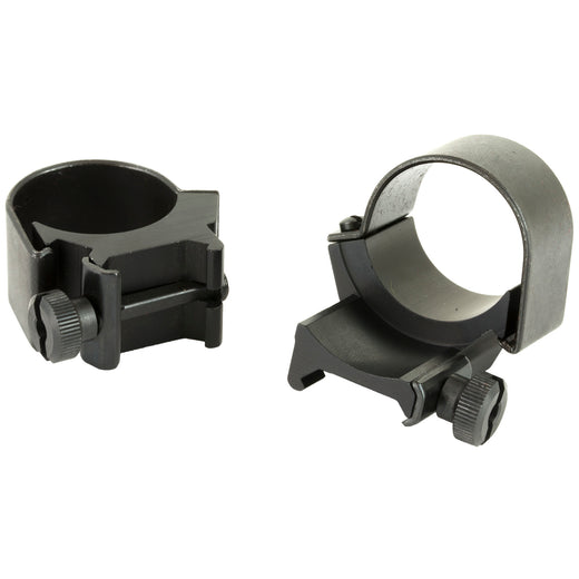 Weaver Top Mount 30mm Low Rings in Black Matte - 2