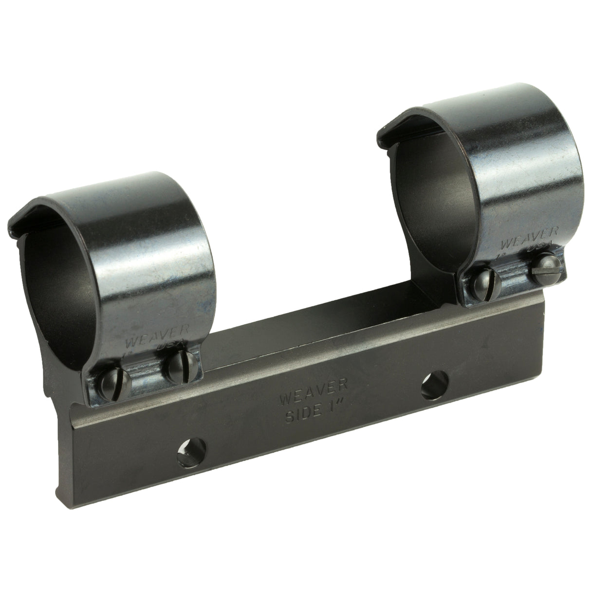 Weaver Side Mount 1-Inch High Rings in Black Gloss - 1