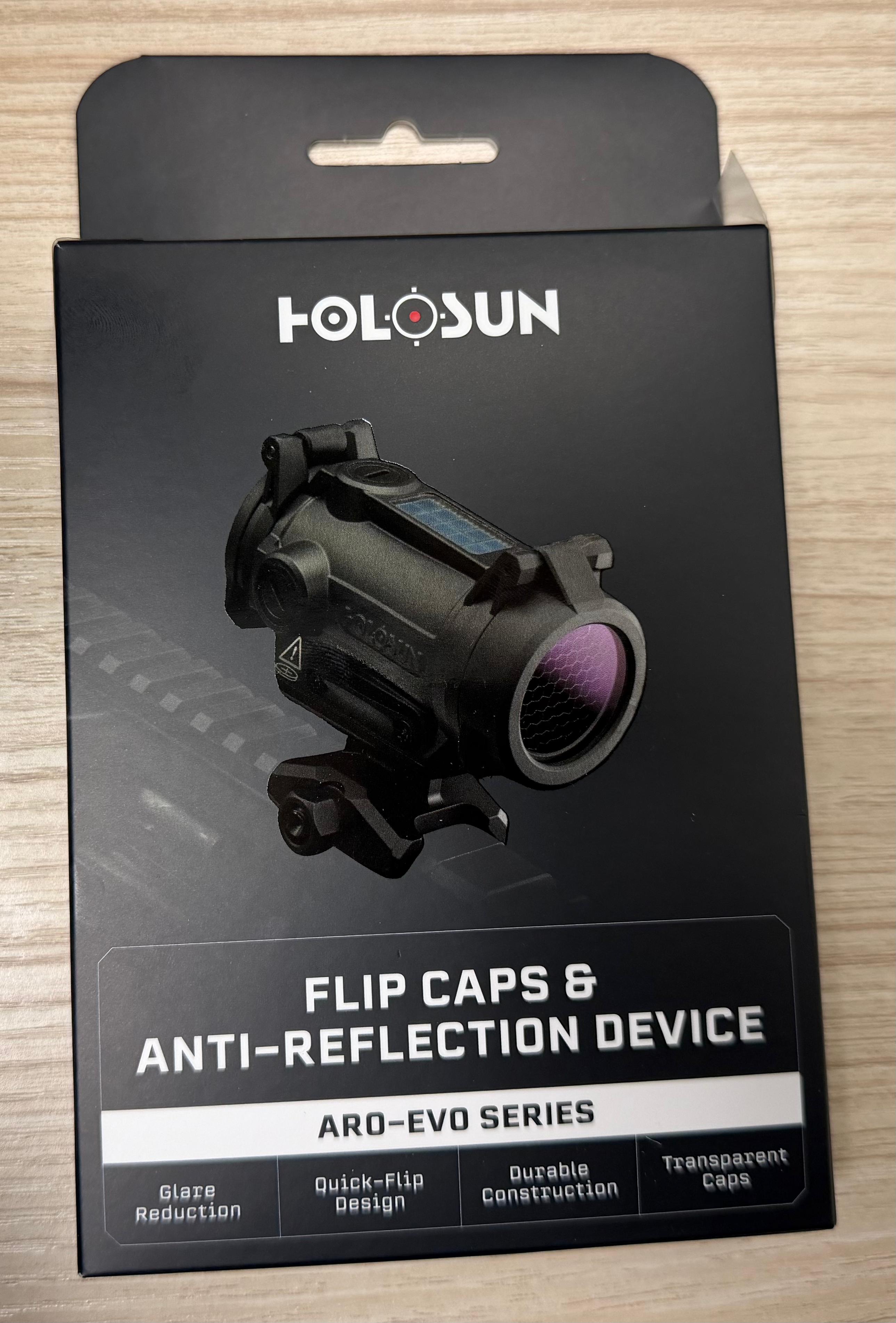 Holosun ARO-EVO Series Flip Caps & Anti-Reflection Device (ARD
