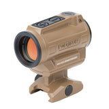 Holosun Brown ARO Red 2MOA Dot Only Reticle 22mm Housing, Shake Awake, 1/3 Co-Witness - ARO-RD2-BRN