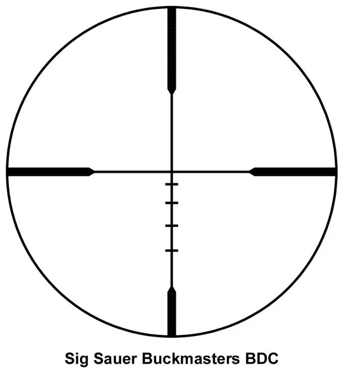 Sig Sauer Buckmasters Rifle Scope 3-9x40, BDC Reticle, 1 inch Tube - SGSOBM33001