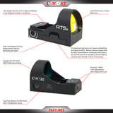 C-More RTS2B - V5 6 MOA Red Dot Sight - C-More RTS/STS Footprint - RTS2B-6