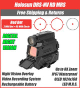 Holosun DRS-NV Integrated, Night Vision, 65 MOA Ring & 2 MOA Red Dot, Recording System