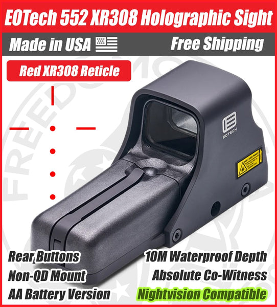 EOTech 552 XR308 Holographic Red Dot Sight, XR308 Reticle - 552