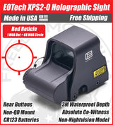 EOTech XPS2-0 Holographic Red Dot Sight, 1 MOA Dot, 68 MOA Outer Ring - XPS2-0