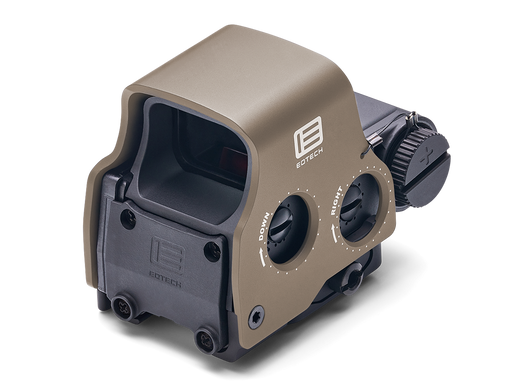 EOTech EXPS2 Black/Tan Holographic Red Dot Sight, 1 MOA Dot, 68 MOA Outer Ring, Quick Release Mount - EXPS2-0 B-T