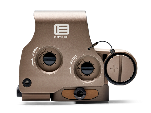 EOTech EXPS3-0 Tan/FDE Housing Holographic Red Dot Sight, 1 MOA Dot, 68 MOA Outer Ring, Quick Release Mount, NV Compatible - EXPS3-0TAN