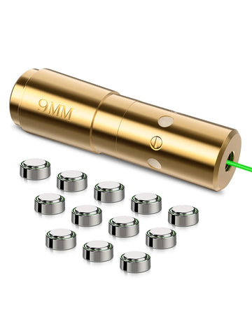 Green Laser Boresighter - Includes 12 LR41 Batteries