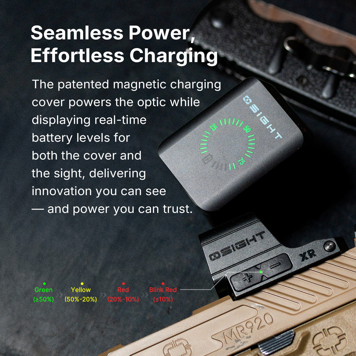 Osight XR Enclosed Red Dot Sight, RMR Footprint, 2/6+32 MOA Multi-Reticle System