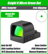 Osight K Micro Green Dot, 6 MOA Dot with Side-Loading Battery, RMSc Footprint