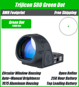 Trijicon SRO Green Dot Sight - Round Window - 1, 2.5 MOA Dot - 7075 T6 Aluminum - RMR Footprint