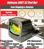 Holosun 508T X2 Red Dot, 32 MOA Ring & 2 MOA Dot, Side Battery, Solar Failsafe - HE508T-RD-X2