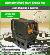 Holosun AEMS Core 120101 Green Dot 2MOA Dot - AEMS-CORE-120101