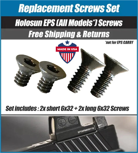Holosun EPS (Full Size) Replacement Screw Set - NOT FOR EPS CARRY