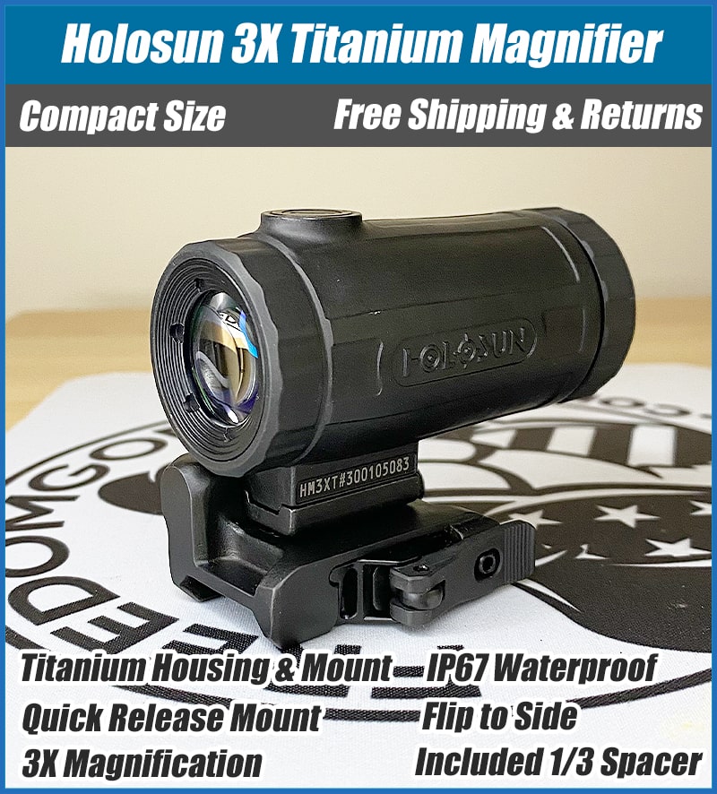 Buy Holosun HM3XT Titanium 3X Magnifier - Free Shipping & Returns 