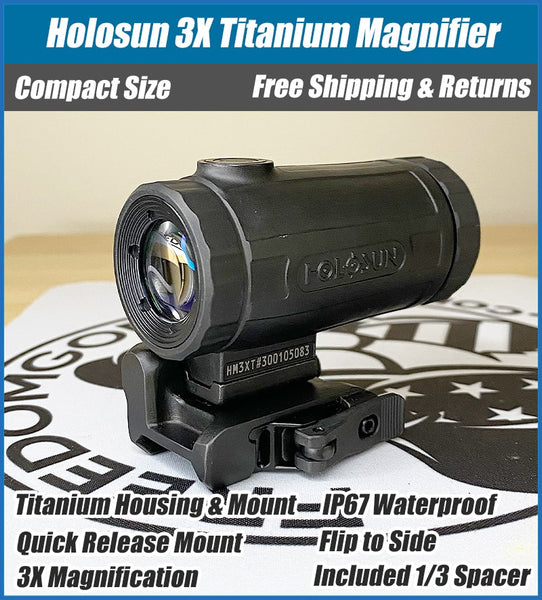 Buy Holosun HM3XT Titanium 3X Magnifier - Free Shipping