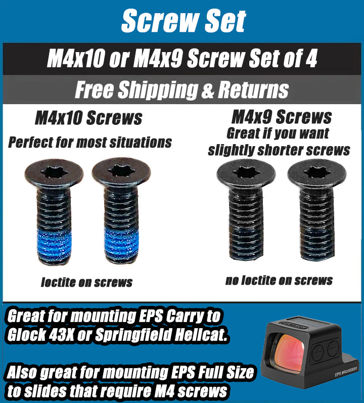 M4 Screws for EPS/EPS Carry - Set of 4 (Please Read Description)