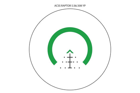 Primary Arms SLx 3X MicroPrism Scope - Green Illuminated ACSS Raptor Reticle - 5.56 / .308 - Yard