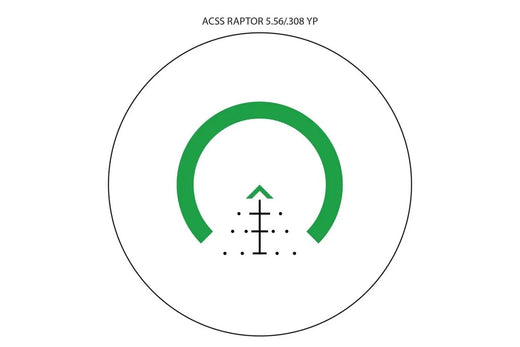 Primary Arms SLx 3X MicroPrism Scope - Green Illuminated ACSS Raptor Reticle - 5.56 / .308 - Yard