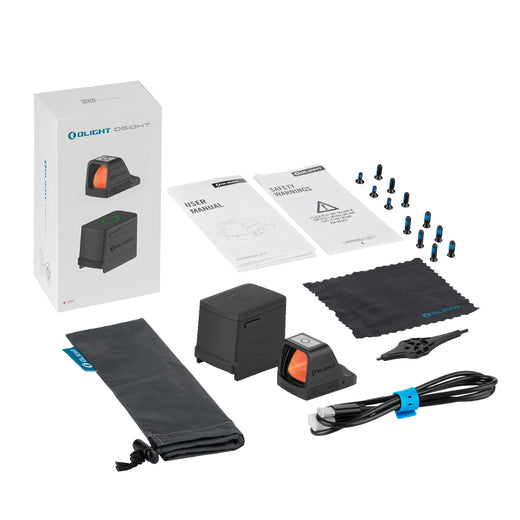 Olight Osight Red Dot - 3 MOA Red Dot - Magnetic Charging Cover - RMR Footprint