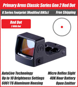 Primary Arms Classic Series Gen 2 with Autolive - 21mm Micro Reflex Sight - RMSc Footprint - PA-CLX-MRSC-G2