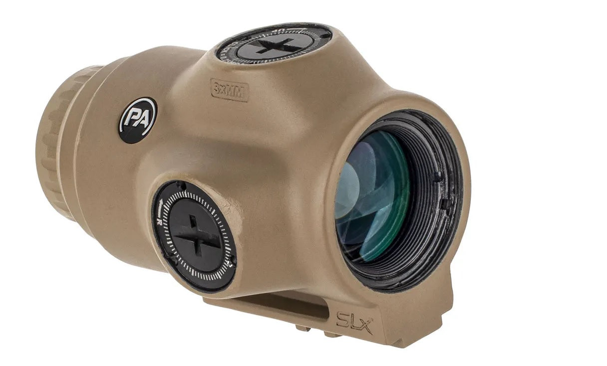 【実物】PRIMARY ARMS SLx 3Xマグニファイア　別売専用マウント付 Primary Arms SLx 3X Micro Magnifier -21mm Objective Lens - ACSS