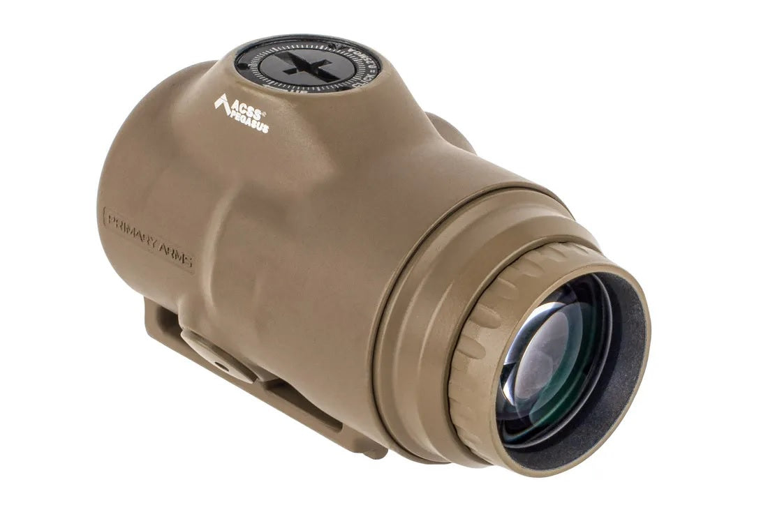【実物】PRIMARY ARMS SLx 3Xマグニファイア　別売専用マウント付 Primary Arms SLx 3X Micro Magnifier -21mm Objective Lens - ACSS