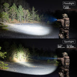 Olight PL-X Dual Beam Flashlight, 1200 Lumens & 300m Throw