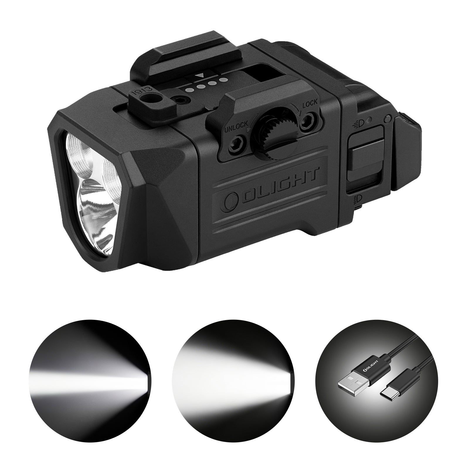 Olight PL-X Dual Beam Flashlight, 1200 Lumens & 300m Throw