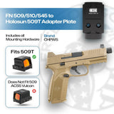 FN 509/510/545 to Holosun 509T Adapter Plate - CHPWS