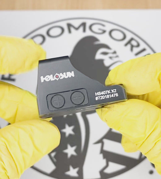 Holosun 407K X2 Red Dot, 6 MOA, K Series Footprint (Modified RMSc), Side Battery - HS407K-X2