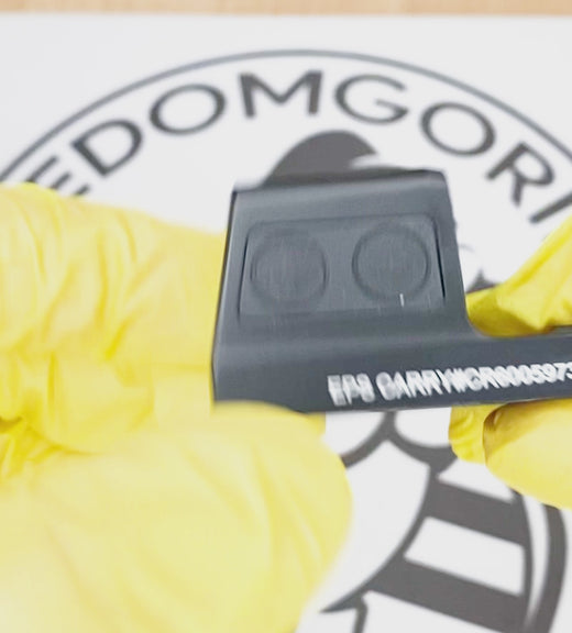 Holosun EPS Carry 6 MOA Gold Dot, K Series Footprint (Modified RMSc), RMSc Adapter Plate Included, Side Battery - EPS-CARRY-GD-6