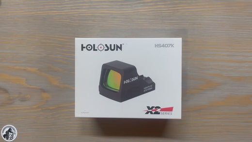 Holosun 407K X2 Red Dot, 6 MOA, K Series Footprint (Modified RMSc), Side Battery - HS407K-X2