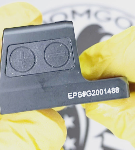 Holosun EPS Full Size, 2 MOA Green Dot, Closed Emitter Sight,  K Series Footprint (Modified RMSc), RMR Adapter Plate Included - EPS-GR-2