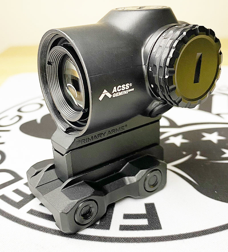 Primary Arms SLx 1X MicroPrism Scope - Green Illuminated ACSS Gemini 9mm Reticle