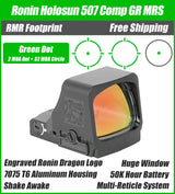 Holosun 507 Comp - Ronin Series - Red Dot - Green Dot - Engraved Ronin Dragon Logo