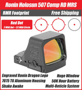 Holosun 507 Comp - Ronin Series - Red Dot - Green Dot - Engraved Ronin Dragon Logo