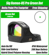 Sig Sauer Romeo RS Pro Green Dot, DPP Footprint, Black Housing