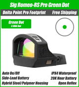 Sig Sauer Romeo RS Pro Green Dot, DPP Footprint, Black Housing