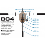 Leapers UTG 1-8X28 30mm MRC Scope, IE, BG4 Reticle, with Accu-Sync Cantilever Mount