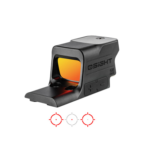 Osight SE MOS Direct-Mount Enclosed Red Dot Sight, Red 2 MOA Dot & 32 MOA Circle MRS, Glock Gen5 MOS Footprint
