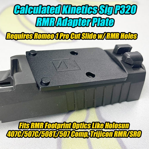 Sig P211 GTO to Holosun 407C, 507C, 508T, 507 Comp, RMR Footprint Filler Plate - Calculated Kinetics