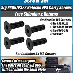 Sig P365 EPS Carry Screws