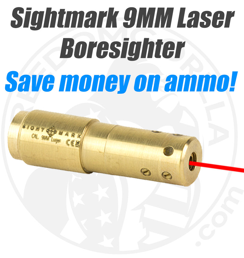 Sightmark 9MM Precision Laser Boresighter - Includes 2X AG5 Batteries - SM39015