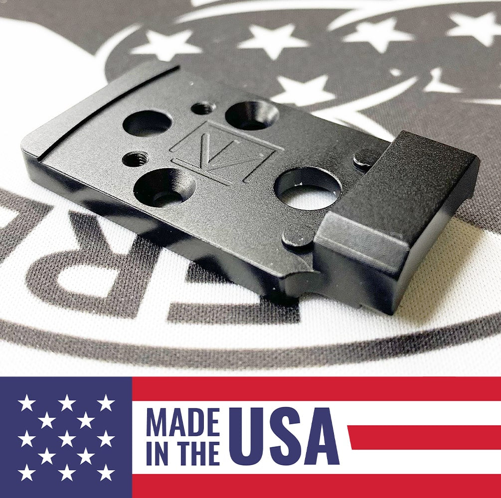 S&W M&P 2.0 Full Size/Compact to Holosun 407K/507K/EPS/EPS Carry Adapter Plate - Aluminum - DOGTAG - Calculated Kinetics