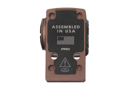 Sig Sauer Romeo X Pro FDE Enclosed Red Dot, Circle Dot, DPP Footprint, Enclosed Emitter, FDE Housing