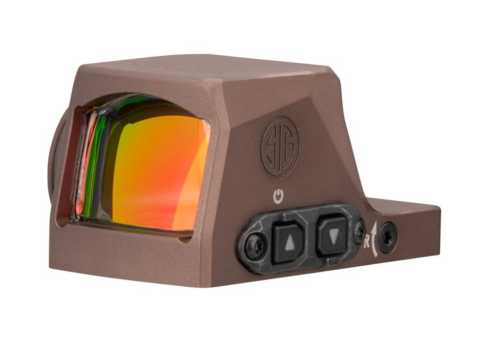 Sig Sauer Romeo X Pro FDE Enclosed Red Dot, Circle Dot, DPP Footprint, Enclosed Emitter, FDE Housing