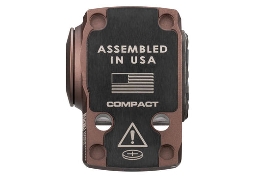 Sig Sauer Romeo X Compact FDE Enclosed Red Dot, Circle Dot, RMSc Footprint, Enclosed Emitter, FDE Housing