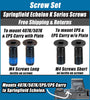 Springfield Echelon K Series - 407K/507K/EPS/EPS Carry Screw Set - Set of 4 (Please Read Description)