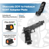 Staccato 2011 to Holoson 509T Adapter Plate - CHPWS